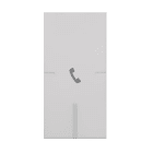 ABB - 1 module key cover with TELEPHONE symbol switch/push button white - Mylos, COPRITASTO 1 MOD., TELEFONO. 2CSY1506MC