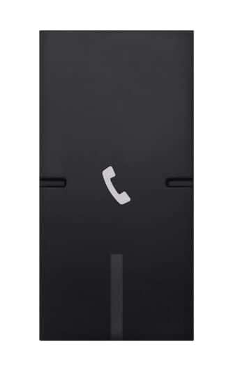 ABB - COPRITASTO 1 MOD., TELEFONO Switch/push button Black - Mylos
