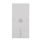 ABB - COPRITASTO 1 MOD., APERTURA PORTA, con simbolo "key/door" bianco per esterno - Mylos. 2CSY1507MC
