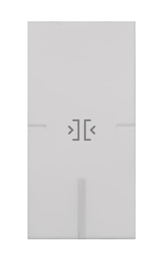 ABB - 1 module key cover with DOOR/GATE CLOSE symbol Outdoor station Symbol key/door White COPRITASTO 1 MOD., CHIUSURA PORTA