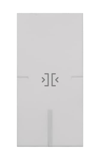 ABB - 1 module key cover with DOOR/GATE CLOSE symbol Outdoor station Symbol key/door White COPRITASTO 1 MOD., CHIUSURA PORTA