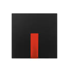 ABB - COPRITASTO 1/2 MODULO, ROSSO con diffusore ROSSO Switch/push button Nero - Mylos