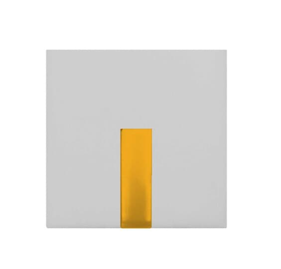 ABB - COPRITASTO 1/2 modulo arancione con diffusore bianco per interruttore/pulsante - Mylos.