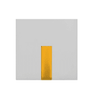 ABB - COPRITASTO 1/2 modulo arancione con diffusore bianco per interruttore/pulsante - Mylos.