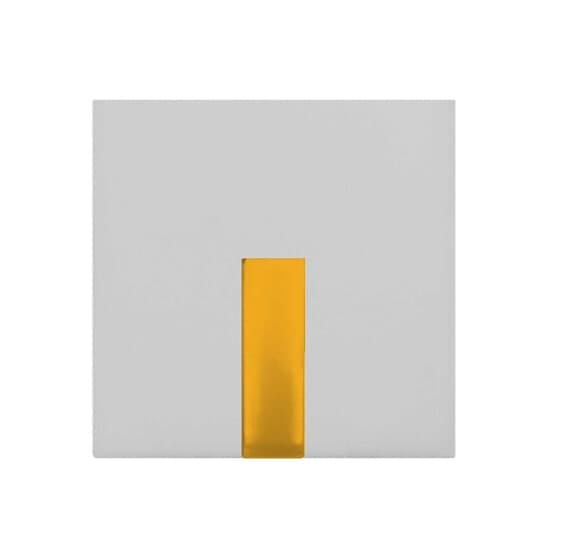 ABB - COPRITASTO 1/2 modulo arancione con diffusore bianco per interruttore/pulsante - Mylos. 2CSY1515MC