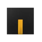 ABB - COPRITASTO 1/2 modulo ARANCIONE con diffusore Switch/push button NERO - Mylos