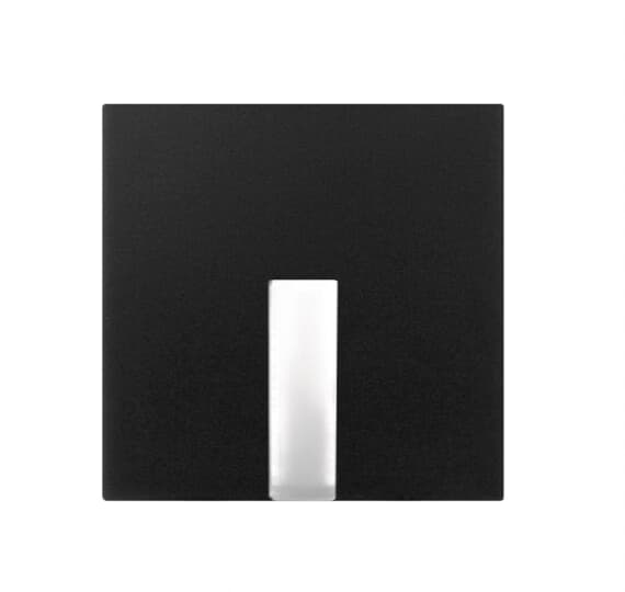 ABB - COPRITASTO 1/2 modulo trasparente con diffusore Switch/push button nero - Mylos.