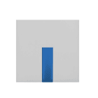 ABB - COPRITASTO 1/2 MOD., DIFFUSORE AZZURRO, SWITCH/PUSH BUTTON BIANCO - MYLOS