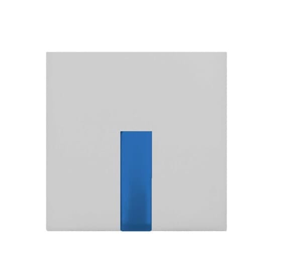 ABB - COPRITASTO 1/2 MOD., DIFFUSORE AZZURRO, SWITCH/PUSH BUTTON BIANCO - MYLOS
