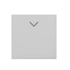 ABB - COPRITASTO 1/2 module key cover, with UP/DOWN ARROW symbol Switch/push button Symbol "arrows" White - Mylos VERTICALE.
