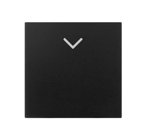 ABB - COPRITASTO 1/2 MOD., FRECCIA VERTICALE SWITCH/PUSH BUTTON NERO - MYLOS 2CSY1518MS
