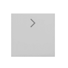 ABB - COPRITASTO 1/2 MOD., FRECCIA ORIZZONTALE SWITCH/PUSH BUTTON BIANCO - MYLOS