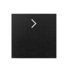 ABB - COPRITASTO 1/2 MOD., FRECCIA ORIZZONTALE SWITCH/PUSH BUTTON NERO - MYLOS
