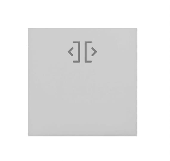 ABB - 1/2 module key cover with DOOR/GATE OPEN symbol Outdoor station White - Mylos COPRITASTO APERTURA PORTA