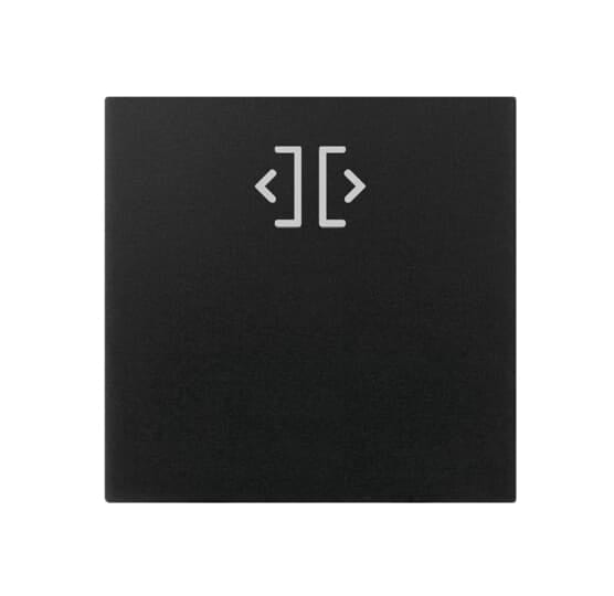 ABB - COPRITASTO 1/2 MOD., APERTURA PORTA CON SIMBOLO APRI PORTA - NERO - Mylos 2CSY1520MS