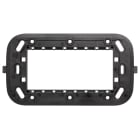 ABB - Supporto per 4 moduli per scatola rettangolare (distanza viti 108 mm) 1 gang nero - Mylos. 2CSY1604MY