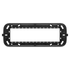 ABB - Supporto, 7 moduli per scatola rettangolare (distanza viti 100 mm) 1 gang nero - Mylos.