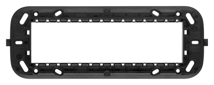 ABB - Supporto, 7 moduli per scatola rettangolare (distanza viti 100 mm) 1 gang nero - Mylos. 2CSY1607MY