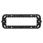 ABB - Supporto, 7 moduli per scatola rettangolare (distanza viti 100 mm) 1 gang nero - Mylos. 2CSY1607MY
