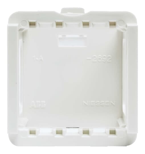 ABB - Adattatore da guida DIN, 2M bianco - Mylos, per un'installazione pulita ed efficiente.