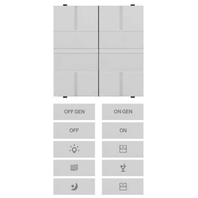ABB - Modulo 2 ingressi binario e 2 comandi con interruttori a bascula.