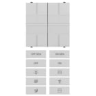 ABB - Modulo 2 ingressi binario e 2 comandi con interruttori a bascula.