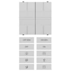 ABB - Modulo 2 ingressi binario e 2 comandi con interruttori a bascula.