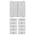 ABB - Attuatore 2 rele 8A con 2 comandi e 2 interruttori a bilanciere.