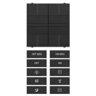 ABB - Attuatore 2 rele 8A con 2 comandi e 2 interruttori a bilanciere. 2CSYE1106S