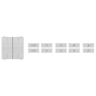 ABB - 2CSYK1003C modulo ingressi binari, 2 interruttori a levetta, 2 CAN. bianco.