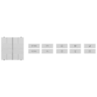 ABB - 2csyk1103c switch actuator 1 channel 16 a, 2 rockers, white attuatore uscita 1 canale 16a, 2 interruttori.