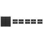 ABB - 2CSYK1103S switch attuator 1 canale 16 A, 2 interruttori a bilanciere, nero.