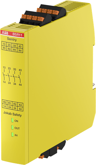 ABB - Sentry BSR11P Safety Relay with Push-In Connection for Enhanced Safety Performance.