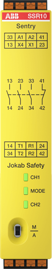 ABB - Sentry SSR10P Safety Relay Push-In - dispositivo di sicurezza affidabile per l'automazione industriale.