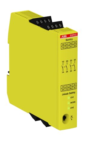 ABB - Sentry SSR42 Safety relay 24VDC - protezione affidabile per sistemi elettrici critici.