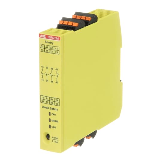 ABB - Sentry TSR20MP Safety Relay with Push-In Connection for Enhanced Safety Performance.