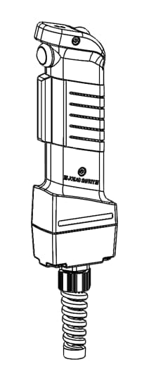 ABB - JSHD4-3 top part with LEDs, no extra button, bottom part AH with cable gland, 10 screw connections, TYPE ABB.