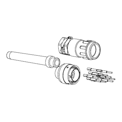 ABB - Male Cannon connector for cable mounting JSHK1-B plug for cable.