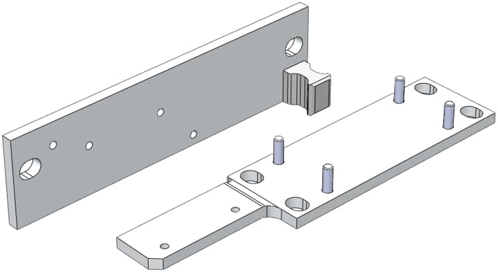 ABB - Mounting kit for Dalton, tongue, Adam and Eva DALTON FIXING KIT 2.