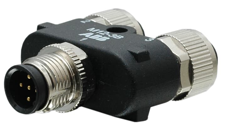 ABB - M12 Y-connector for parallel connection of 2 DYNlink devices DIRAMAZIONE A Y M12-3B.