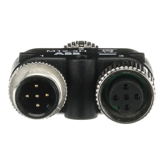 ABB - M12-3H Y-connector for cascade connection of Adam OSSD M12-8 safety sensor with M12-5 cables.