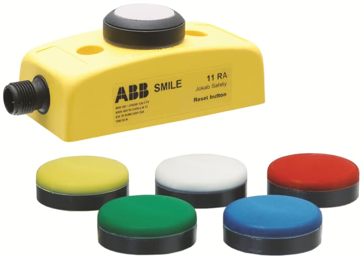 ABB - Reset button 1NO with one M12-5 connector SMILE 11 RA RESET BUTTON TYPE ABB.