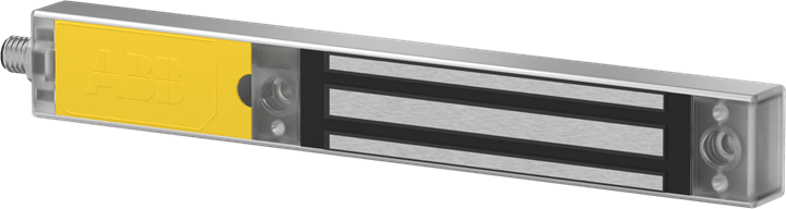 ABB - Electromagnetic lock MAGNE 4 DYN-2INFO with integrated ADAM, M12-8 connector and two Info signals.
