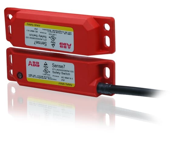ABB - Non contact safety switch with 0,25 m cable and M12 SENSE7, QC CABLE, 2NC/1NO LED.