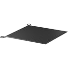 ABB - Safety mat ASK-1T4.4-NP with cast-in ramp edge trim, 1000x1000mm dimensions.
