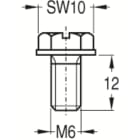 ABB - Vite M6 con flangia (100) - Screws M6 with flange