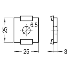 ABB - Support for stud (100) per distanziali.