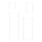ABB - PS430F03 Modular Frame - Telaio modulare 1000x750 per 204 moduli.