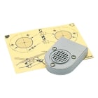 ABB - Set di 2 aeratori IP44 RAL7035 per aperture d'aria, ideali per migliorare la circolazione dell'aria in ambienti interni ed esterni.