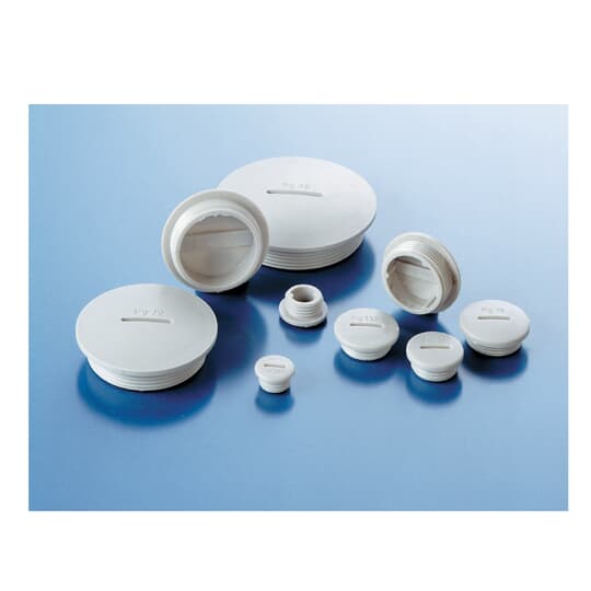 ABB - Tappo e vite per cavi elettrici PG13.5 in materiale PA6 grigio.